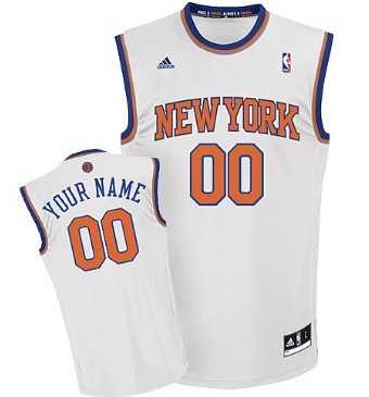 Men & Youth Customized New York Knicks White Jersey